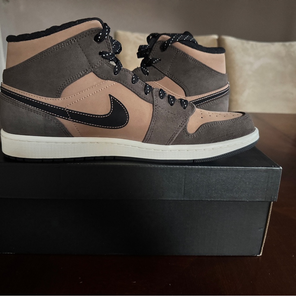 Jordan Brown and Tan Athletic Shoes